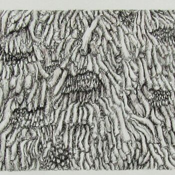 Drawing titled "Code temporel 3" by Isabelle Stagg, Original Artwork, Ink