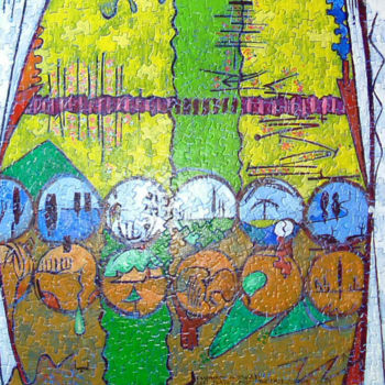 Painting titled "Lost Plates FromThe…" by Gerald Shepherd F.F.P.S., Original Artwork, Acrylic