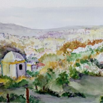 Peinture intitulée "Recanto" par Isabel Alfarrobinha, Œuvre d'art originale, Aquarelle