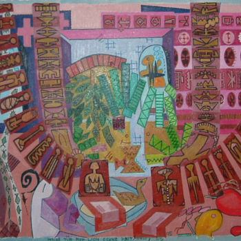 Painting titled "Inside The Red Lion…" by Gerald Shepherd F.F.P.S., Original Artwork, Oil