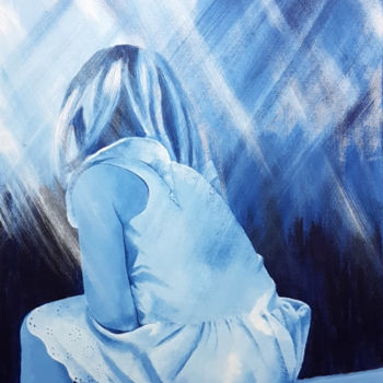 Ζωγραφική με τίτλο "Au Parc 2" από Stephanie Ledroit, Αυθεντικά έργα τέχνης, Ακρυλικό