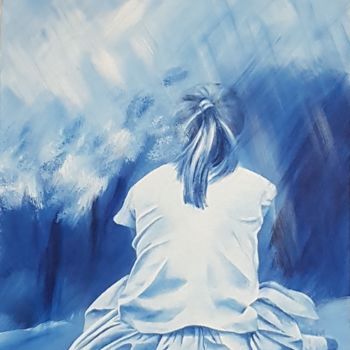 「Au Parc 1」というタイトルの絵画 Stephanie Ledroitによって, オリジナルのアートワーク, アクリル