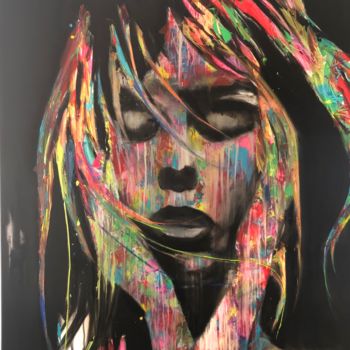 Painting titled "« ALONE »" by Laurent Zagarri, Original Artwork, Acrylic