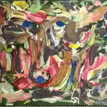 Painting titled "GardenOfOneThousand…" by Michle Tuttle, Original Artwork, Oil