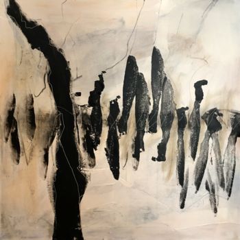 Pintura intitulada "Sans titre.jpg" por Christine Membrez, Obras de arte originais, Acrílico Montado em Armação em madeira