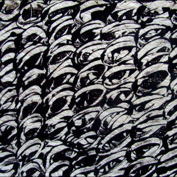 "MONOTYPE NOIR PAPIE…" başlıklı Baskıresim Alain Lamy tarafından, Orijinal sanat, Monotip