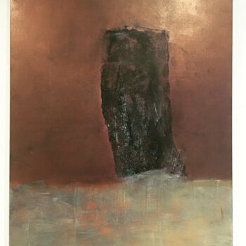 Painting titled "Monolithe" by Hervé Souffi, Original Artwork, Acrylic