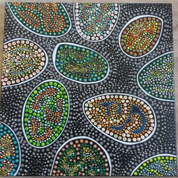 Painting titled "Stomatholites" by Sandra.R - Un Pointctout, Original Artwork, Acrylic