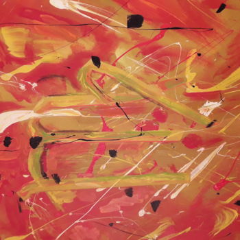 Malerei mit dem Titel "SIGNES n°4" von Jean-Marc Gayraud, Original-Kunstwerk, Acryl Auf Keilrahmen aus Holz montiert
