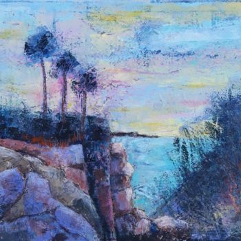 Painting titled "Cliffhanger." by Jill Carrott, Original Artwork, Oil
