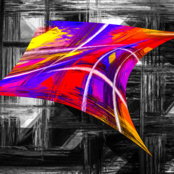 Digital Arts με τίτλο "The Magic Carpet" από Keep Magic, Αυθεντικά έργα τέχνης, Ψηφιακή ζωγραφική Τοποθετήθηκε στο Ξύλινο φο…