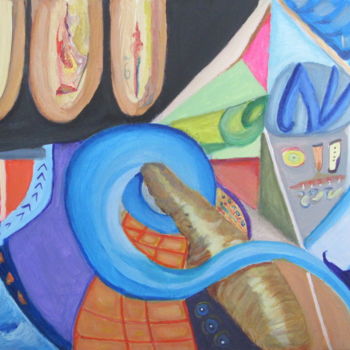 Peinture intitulée "COMPOSITION" par Juan Luis Gandulfo, Œuvre d'art originale, Acrylique