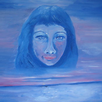 Ζωγραφική με τίτλο "l'appel du large.jpg" από Martine Chatain Ottelé, Αυθεντικά έργα τέχνης, Λάδι