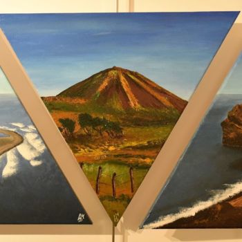 Pintura intitulada "ILHAS DO TRIÂNGULO…" por Sofia Sant´Ana, Obras de arte originais, Acrílico