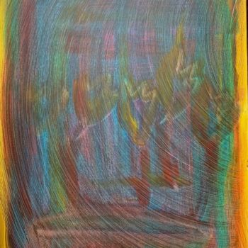 Peinture intitulée "flowers" par Paul Yves Poumay, Œuvre d'art originale, Acrylique