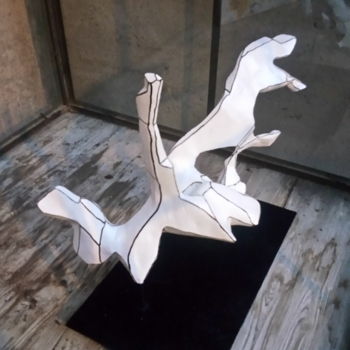 Sculptuur getiteld "ULISSE" door Ivan Fabani, Origineel Kunstwerk, Hout