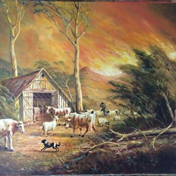 Painting titled ""Taking the life-st…" by Jos Kivits, Original Artwork, Oil