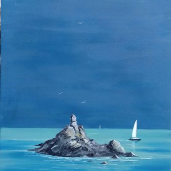 Schilderij getiteld "Le Gerbot" door Flachet, Origineel Kunstwerk, Olie