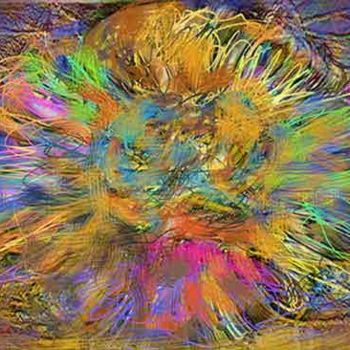 Malerei mit dem Titel "The enamel flower" von Richard Raveen Chester, Original-Kunstwerk, Andere