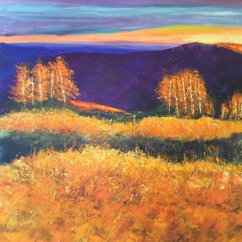 Peinture intitulée "L’Est au couchant" par Anne Vignau, Œuvre d'art originale
