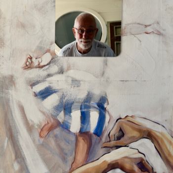 Painting titled "ADN" by François Carage, Original Artwork, Acrylic