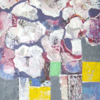Painting titled "Abstract flowers 2" by Sylvie Oliveri, Original Artwork, Acrylic