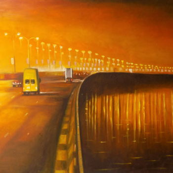 Pittura intitolato "Lekki ikoyi Link br…" da Olaoluwa Smith, Opera d'arte originale, Olio