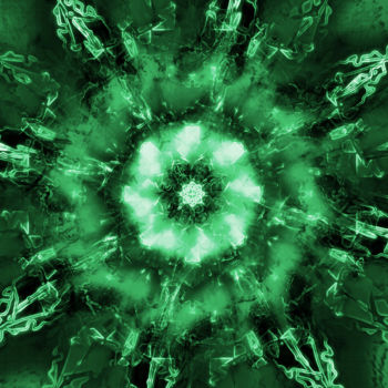 Digital Arts titled "Green" by Zilmari, Original Artwork, 2D Digital Work