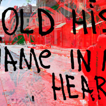 제목이 "hold his name in my…"인 디지털 아트 Michel Tabanou로, 원작, 디지털 페인팅