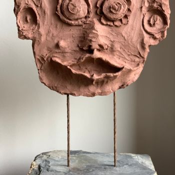 Sculpture intitulée "oreille cassée - br…" par Paul Yves Poumay, Œuvre d'art originale, Terre cuite