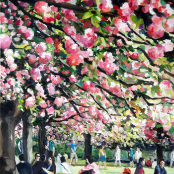 제목이 "Fête traditionnelle…"인 미술작품 Pascal Brachet로, 원작, 기름