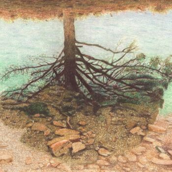 「REFLECTION Pastel D…」というタイトルの描画 Nives Palmićによって, オリジナルのアートワーク, パステル