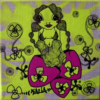 Pintura intitulada "MISS 3" por Kaliart, Obras de arte originais