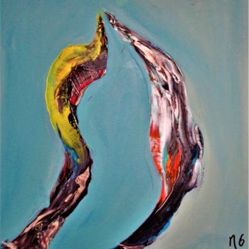 Peinture intitulée "LES ONIRIQUES  - FL…" par Michele Madeleine Guillot, Œuvre d'art originale, Acrylique