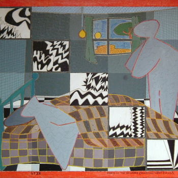 Painting titled "Death Of The Beloved" by Gerald Shepherd F.F.P.S., Original Artwork, Acrylic