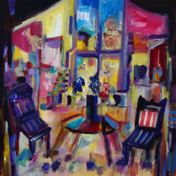 Peinture intitulée "Un aujourd'hui enri…" par Muriel Cayet, Œuvre d'art originale, Acrylique