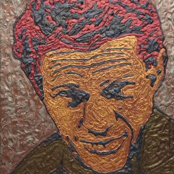 Peinture intitulée "STEVE" par Marjinal Artiste Peintre Décalé Français, Œuvre d'art originale, Acrylique