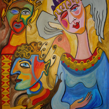 Peinture intitulée "Fétichisme" par Aurélie Sarrazin, Œuvre d'art originale, Acrylique