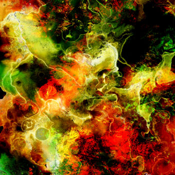Digital Arts titled "Acid Flashback" by Barry Farley Visual Arts, Original Artwork, Digital Painting
