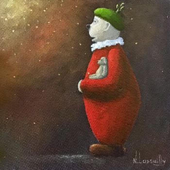 Painting titled "Émile - 785" by Noëlle Lassailly, Original Artwork, Acrylic