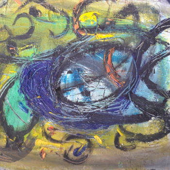 Peinture intitulée "Spiderdemon" par Jerome Pescheloche, Œuvre d'art originale, Huile