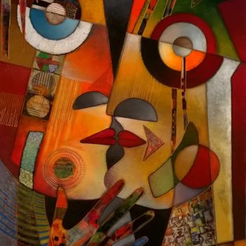 Peinture intitulée "Africa" par Thierry Robin, Œuvre d'art originale, Gouache