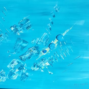 Peinture intitulée "75-reve-dazur-acryl…" par Dany Champeme, Œuvre d'art originale