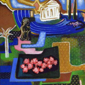 「Le jardin des hespé…」というタイトルの絵画 Pascal Buffardによって, オリジナルのアートワーク