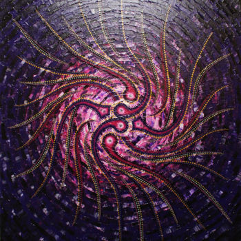 Peinture intitulée "Sens violacé." par Jonathan Pradillon, Œuvre d'art originale, Acrylique