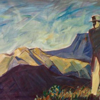 Painting titled "balades dans les le…" by François Carage, Original Artwork, Acrylic