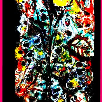 Pittura intitolato "FLORAL FATASY-7" da Yes, Opera d'arte originale, Olio