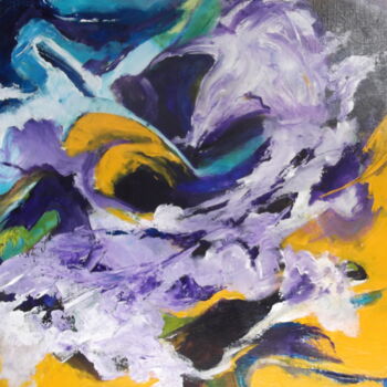 Painting titled "ouragan" by Christophe Schaefer, Original Artwork, Acrylic