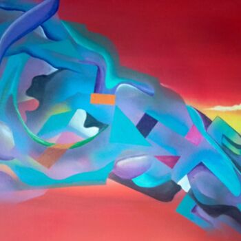 Peinture intitulée "Dados excluídos" par Marks, Œuvre d'art originale, Acrylique