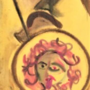 Malerei mit dem Titel "Etude n°2 en pied p…" von Servin, Original-Kunstwerk, Gouache